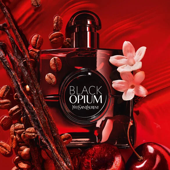 YVES SAINT LAURENT - BLACK OPIUM EAU DE PARFUM OVER RED